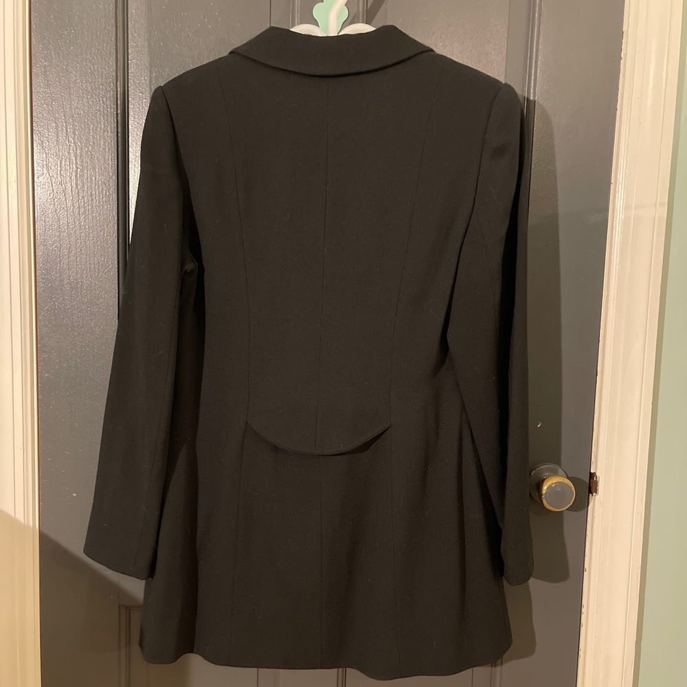 Black Crepe Fitted Blazer